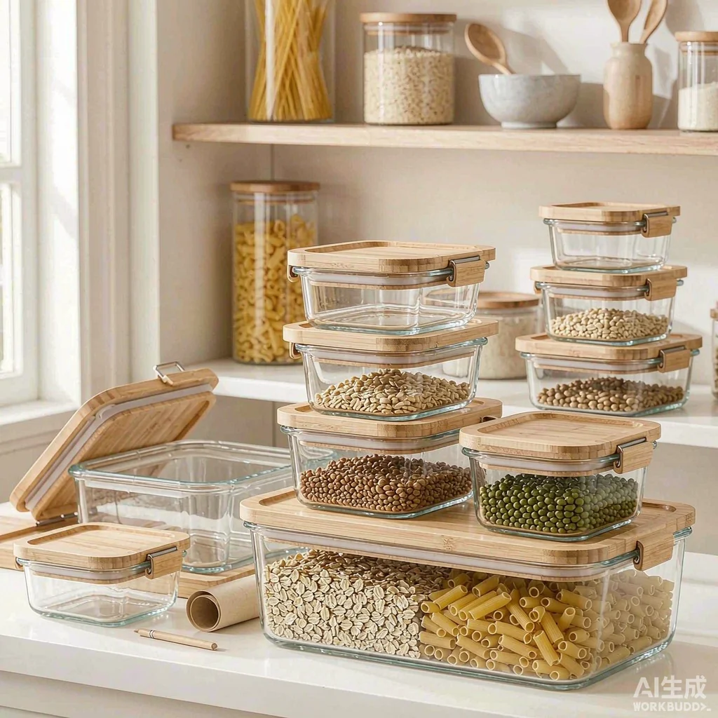 Glass food storage containers